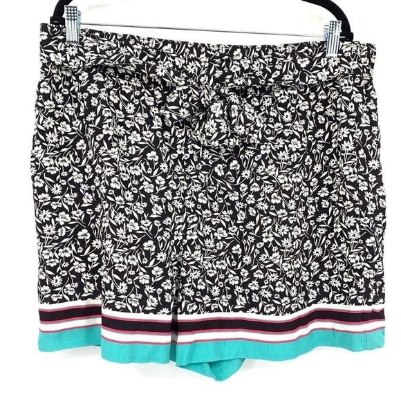 Anthropologie Maeve Scarf Print Relax Shorts XL - Picture 2 of 7